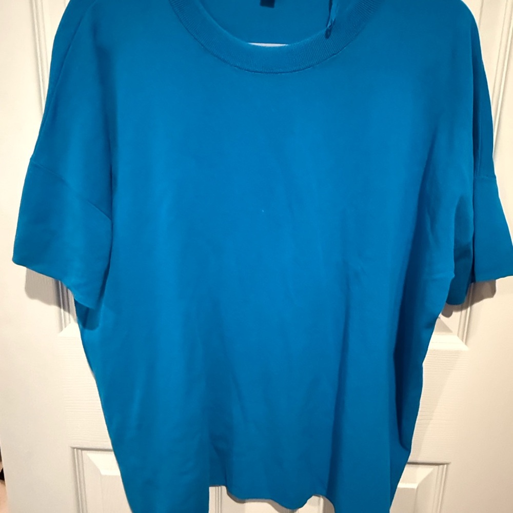 COS Vibrant Blue Short Sleeve Tee